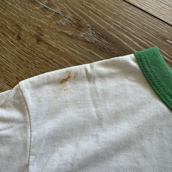 Vintage Boston Celtics Shirt Mens M Danny Ainge Ringer 80s NBA Basketball - Picture 6 of 11